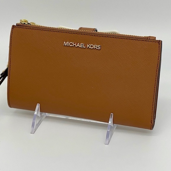 Michael Kors Double Zip Wallet Wristlet Luggage - Picture 1 of 10